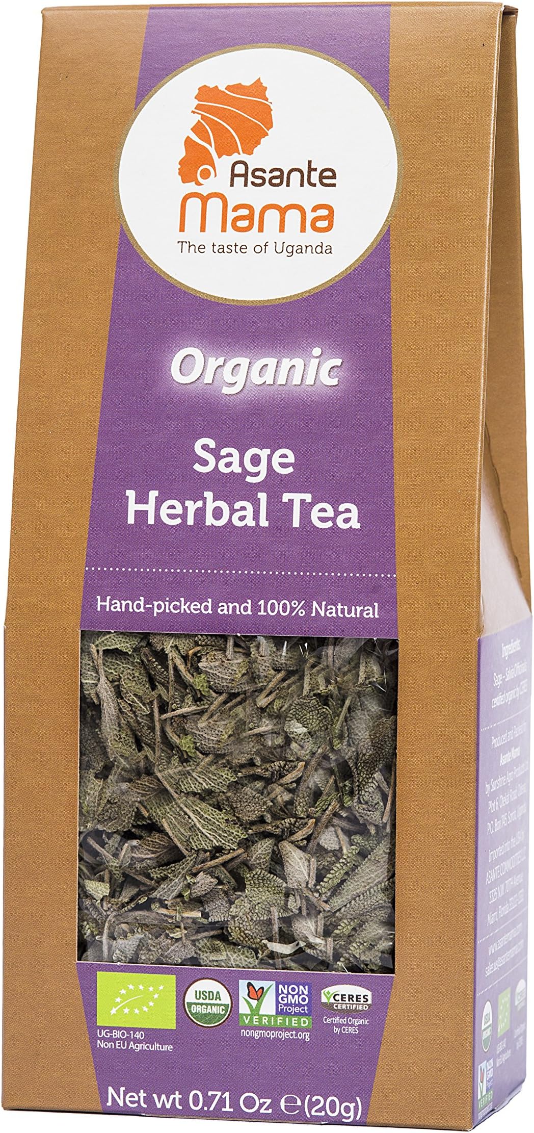 Asante Mama Organic Sage Herbal Tea