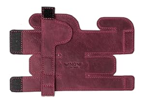 MG LEATHER WORK Trumpet Valve Guard XL Genuine Leather Protection Trumpet Valve Cover Valve Wrap (Marsala)