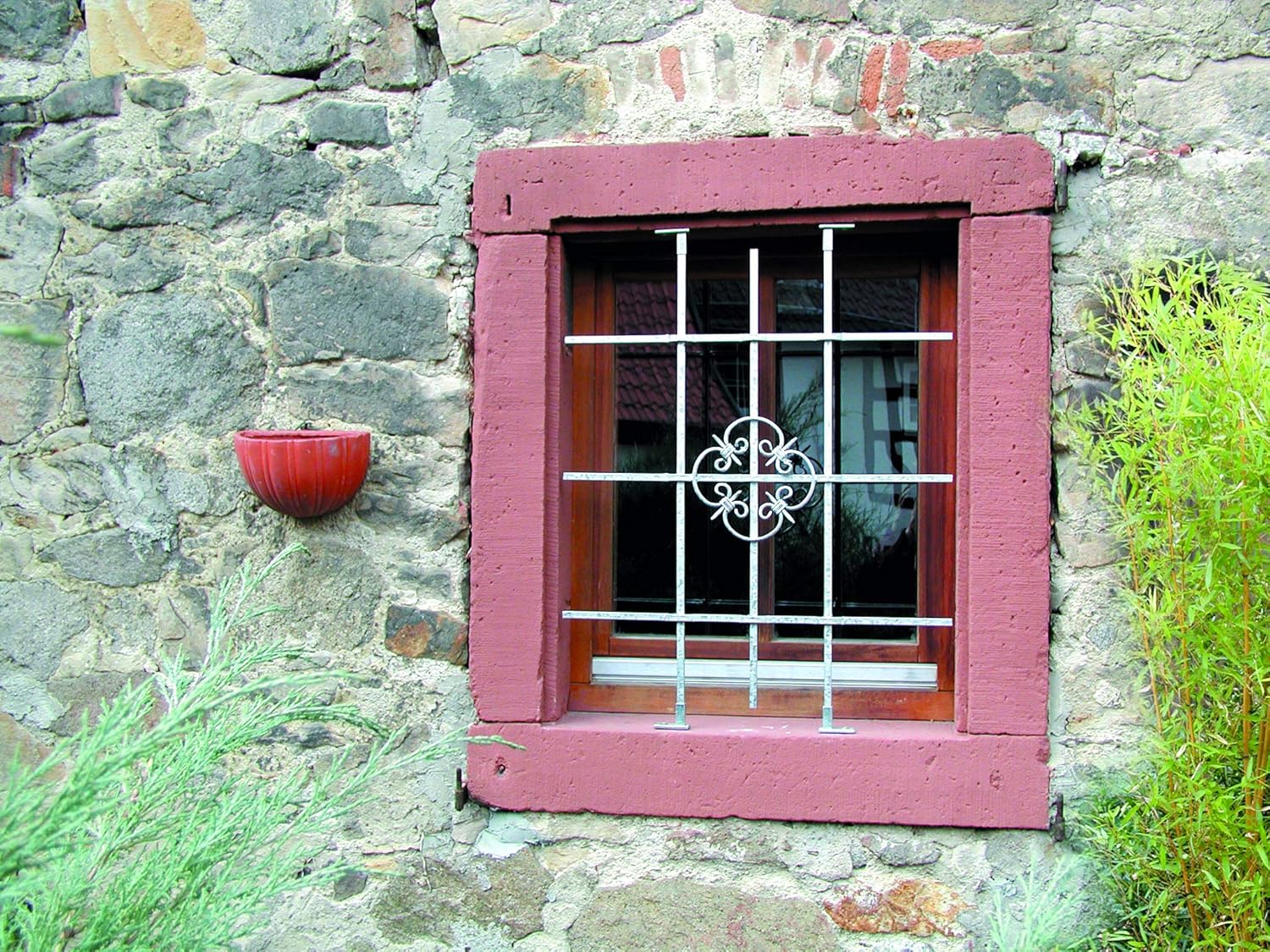 Gah-Alberts Salzburg 553548 Window Grating Hot-Dip Galvanised W 1140 x H 690 mm Can Be Shortened to 590 x 390 mm - Image 3