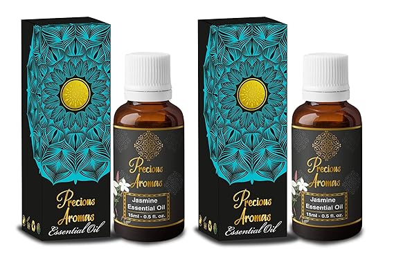 Precious Aromas Jasmine Essential Oil, 15 ml (Pack of 2)