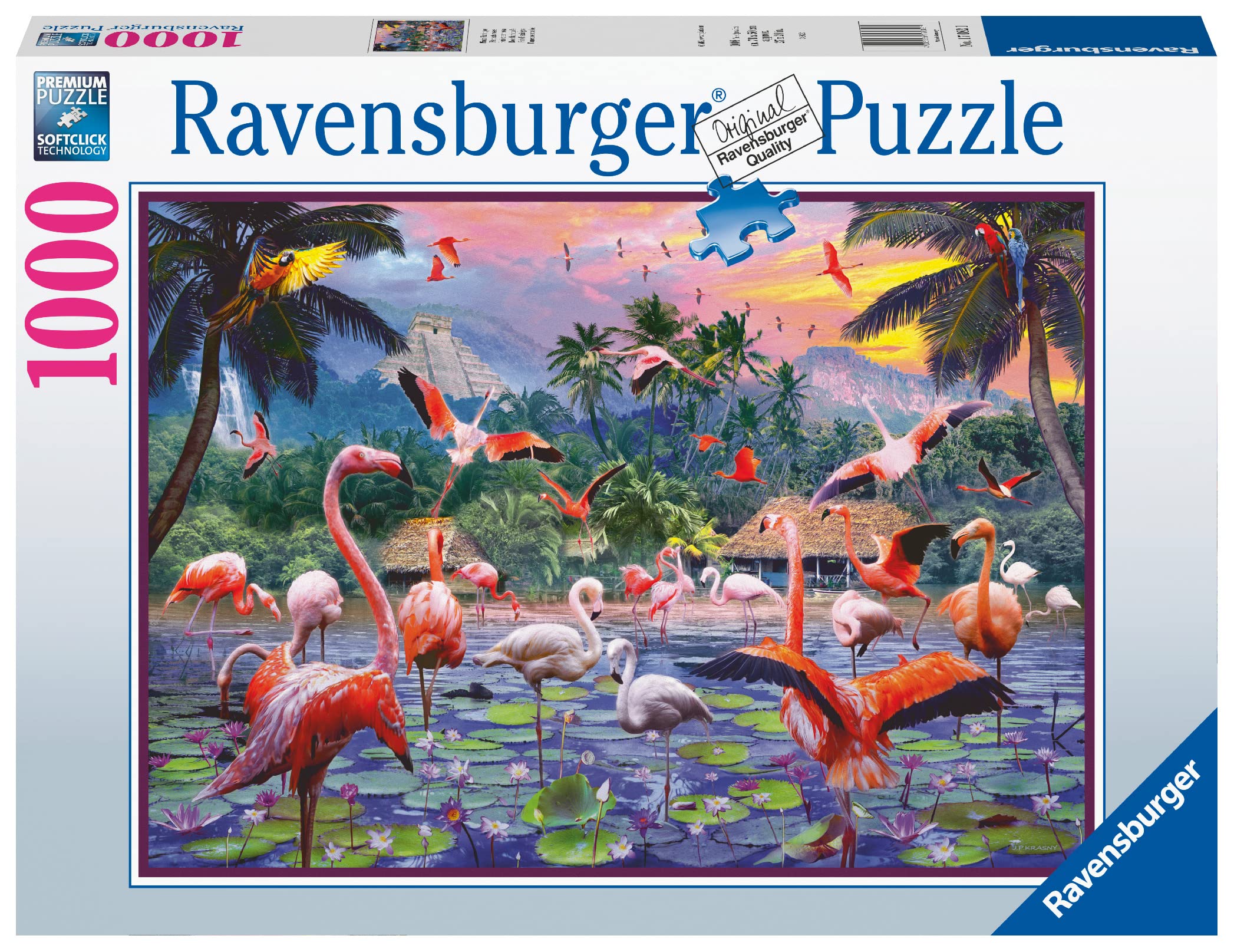 Ravensburger Pink Flamingoes 1000 Piece Jigsaw Puzzle for Adults and Kids Age 12 Years Up