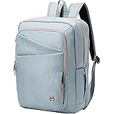 Swissdigital Design Laptop Backpack for Women with Apple Find My,Travel Bookbags with USB Charging Port,Computer Backpacks for Work Business,Teal Blue | SD1006FB-14