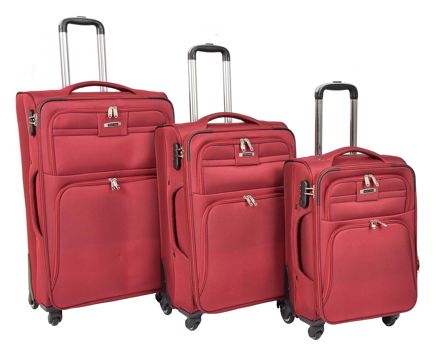 four wheel soft suitcase