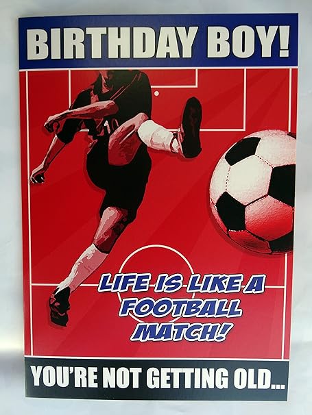 Greeting Cards Party Supply The World S First Football Game Happy Birthday Humour Funny Humorous Card Yaguesa Es