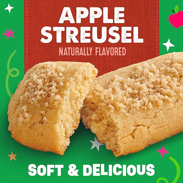 MOTT’S SOFT BAKED BARS, APPLE STREUSEL, MADE WITH APPLESAUCE, 6 CT, 5.76 OZ