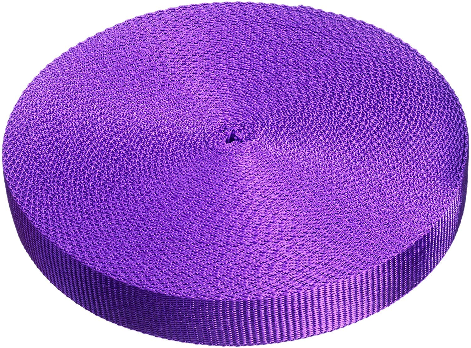 Direct Manufacturing 25mm x 50m Webbing Roll Polypropylene for DIY, Straps, Harnesses, Lashing and more | 970lb / 440kg breaking strain | Made in UK (Purple)