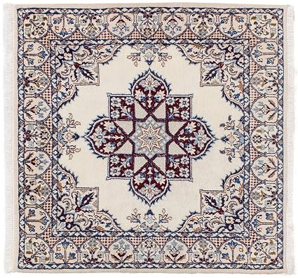 Lifetex Eu Hochwertiger Orientteppich Nain Muster Ca 100x100 Cm