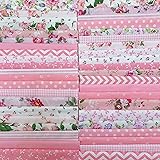 42Pcs 9.4" x 9.4"(24 * 24CM) 21 Colors Cotton