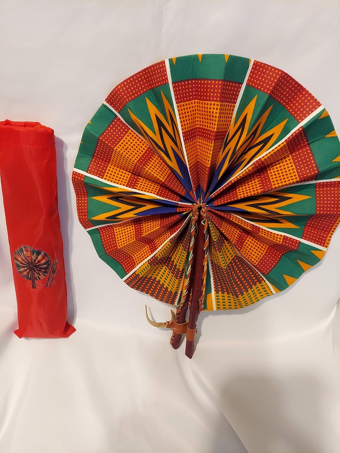 african print hand fan