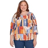 Colorblock Detailed Neckline Top