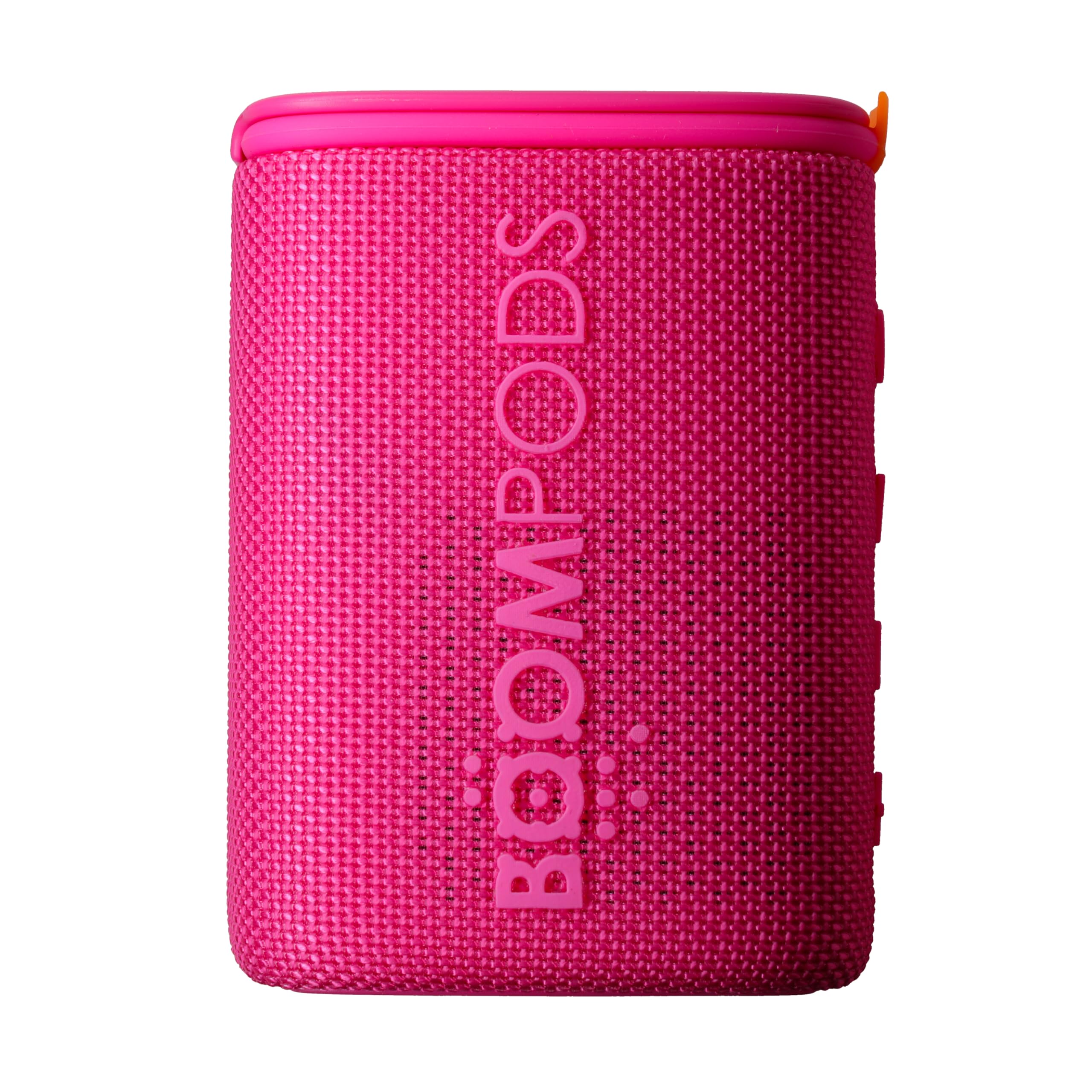 Boompods Beachboom Waterproof Bluetooth Speaker - Portable Speaker Made from Ocean-Bound Plastic, Small Wireless Speakers with Selfie Button & 5-Hour Battery, IPX7 Waterproof Shower & Travel, Pink