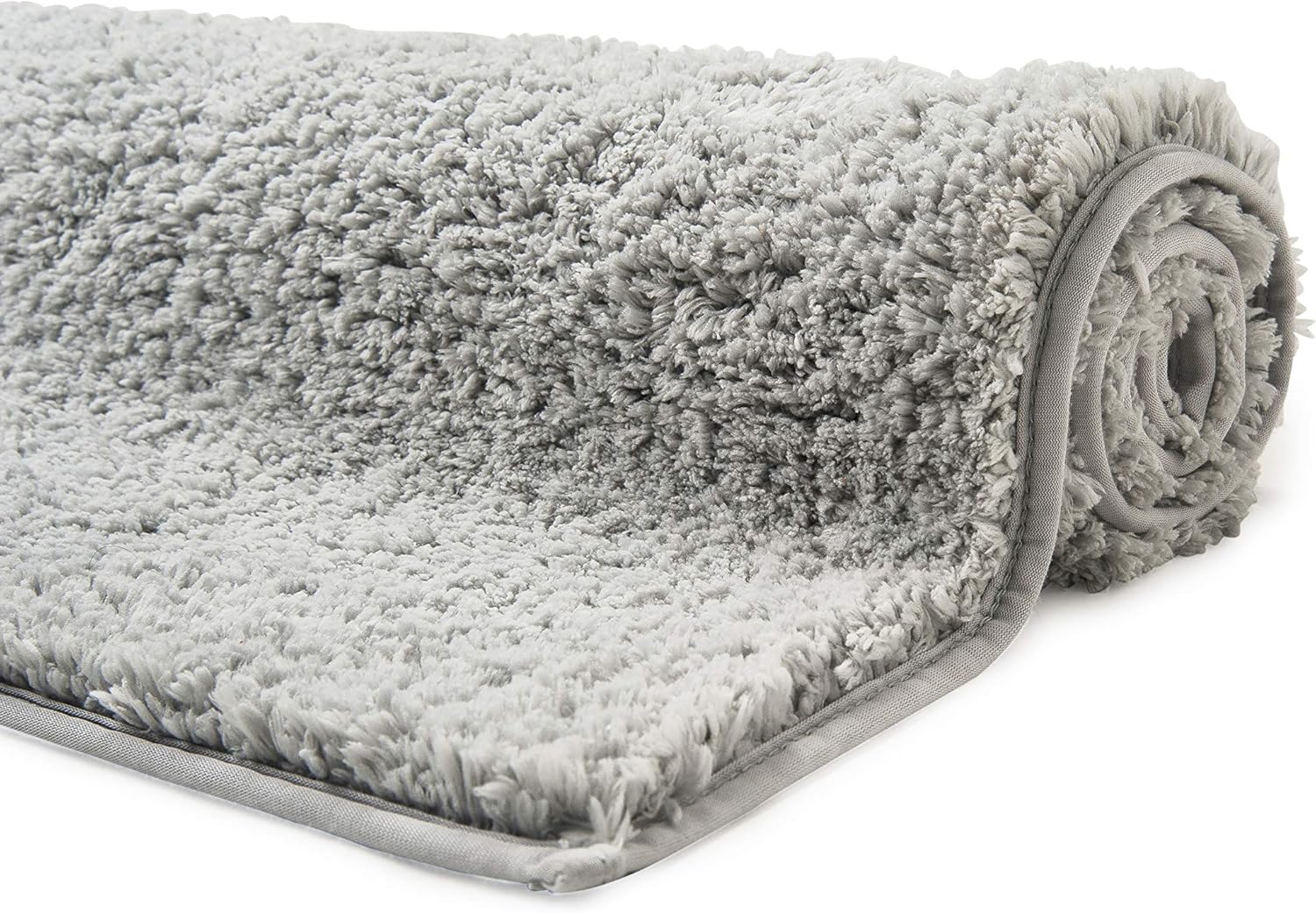 Basics Performance Bath Rug, 17" x 24", Soft Silver: Home & Kitchen