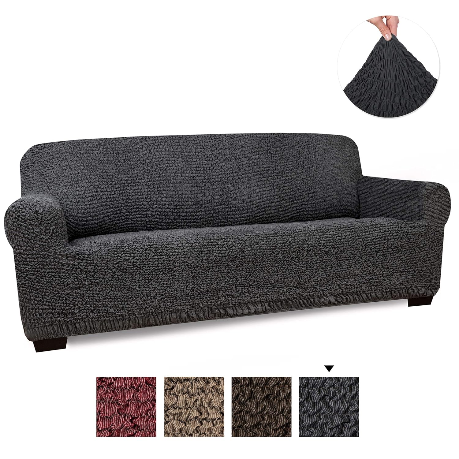 Best grey cotton slipcovers for couches and loveseats