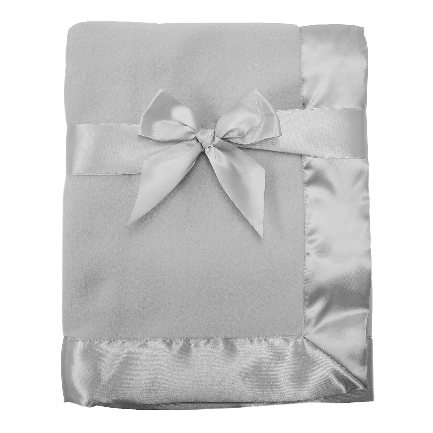 fleece blanket with silk trim