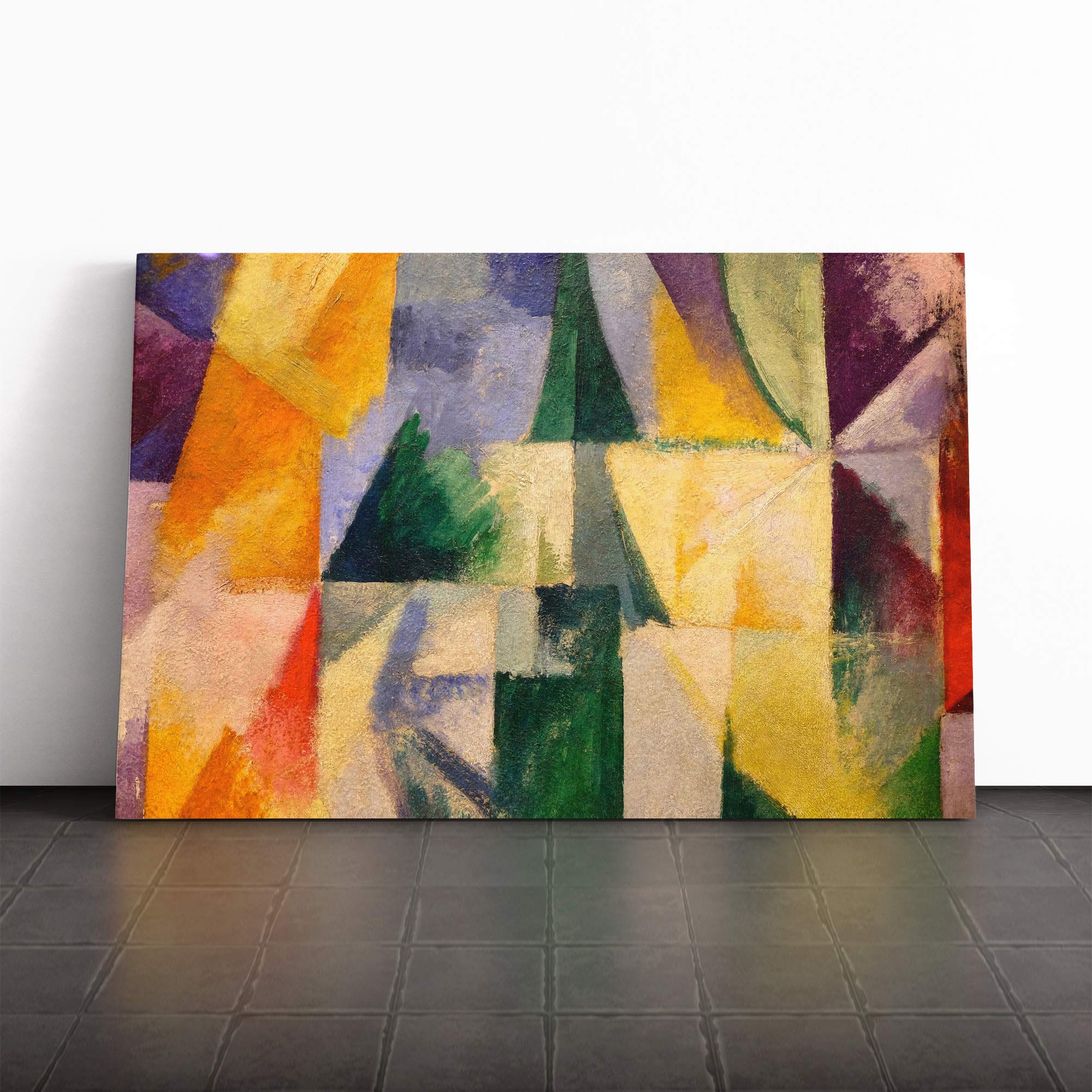Robert Delaunay Canvas Print | Gallery Wrapped 30mm Frame Wall Art | 20x14 inches | Ready to Hang | Abstract Picture | Living Room Bedroom Lounge Office