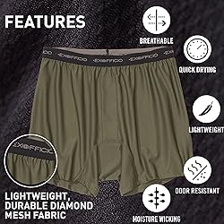 ExOfficio Men's Give-N-Go Boxer Single Pack, Nori, S
