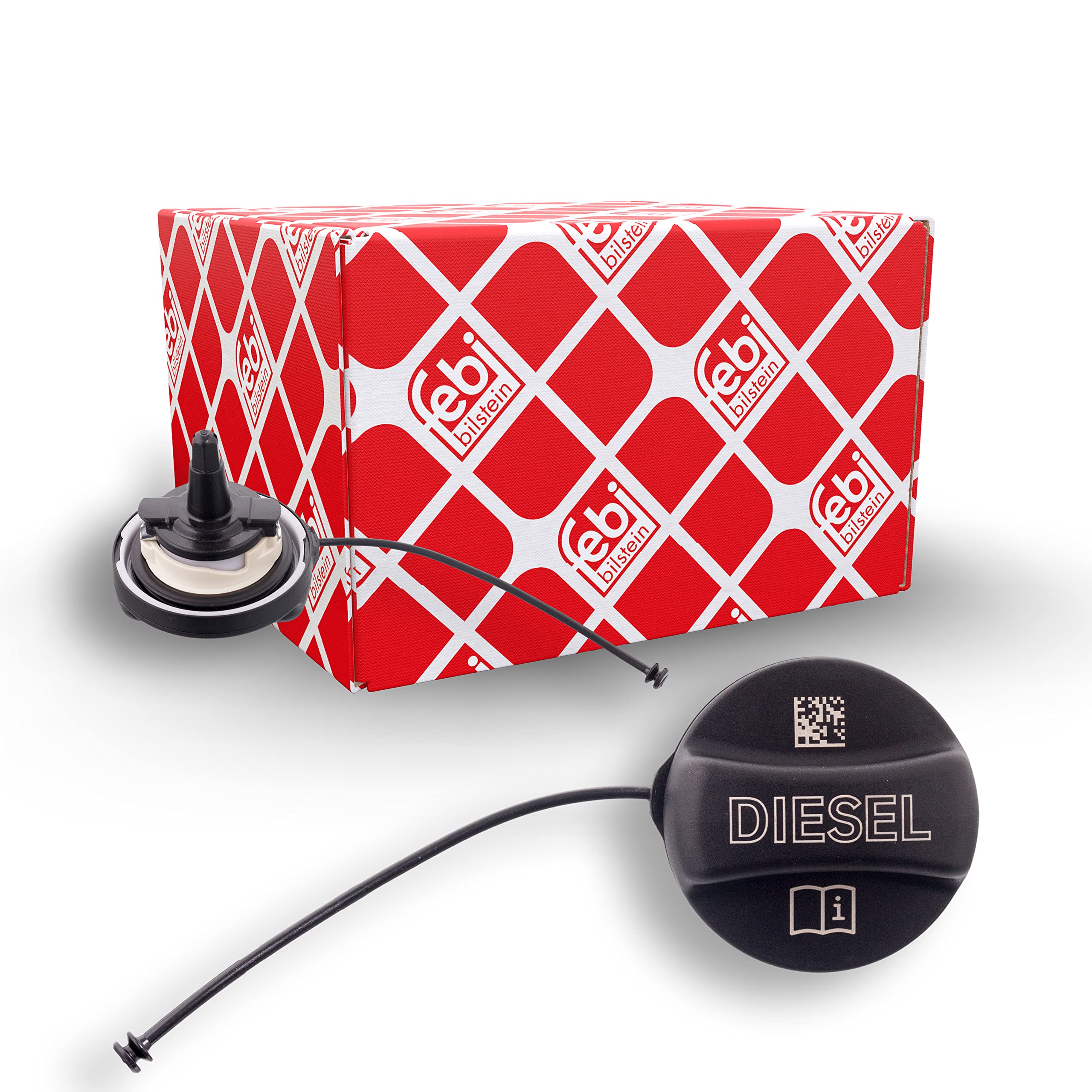 febi bilstein 45549 Fuel Filler Cap with securing strap, not lockable, 1 unit