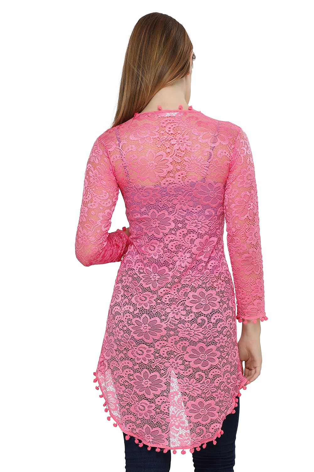 sweekash women casual floral print shrug