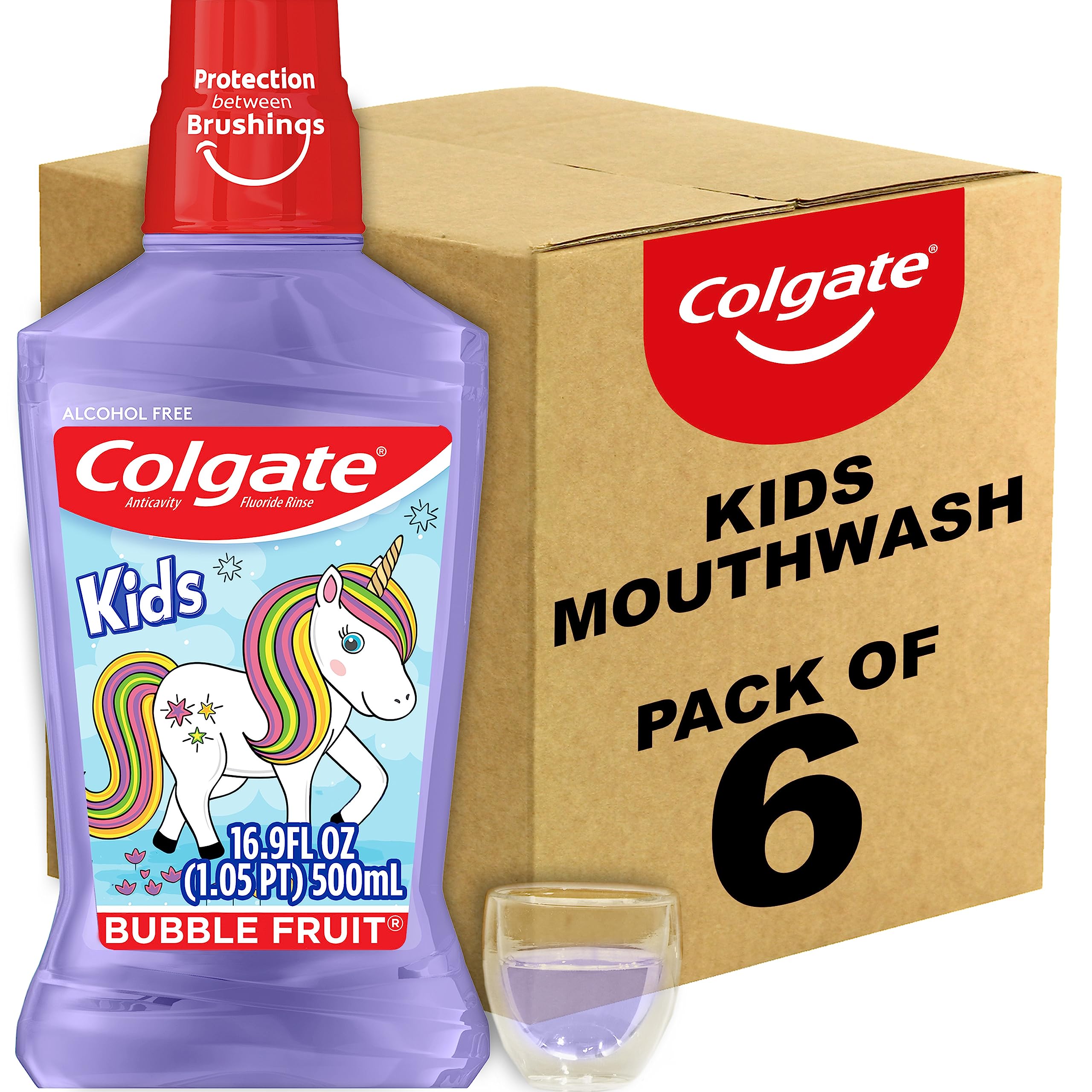 Photo 1 of Colgate Kids Unicorn Mouthwash, 500 ml (Pack of 6)