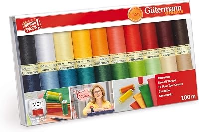 Gütermann creativ Sew-all Thread Set 20 Spools 100 m Inge’s Favourite Colours