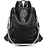 UTO Women Backpack Purse Leather Vegan Ladies Fashion Designer Rucksack Convertible Travel Shoulder Bag with Tassel
