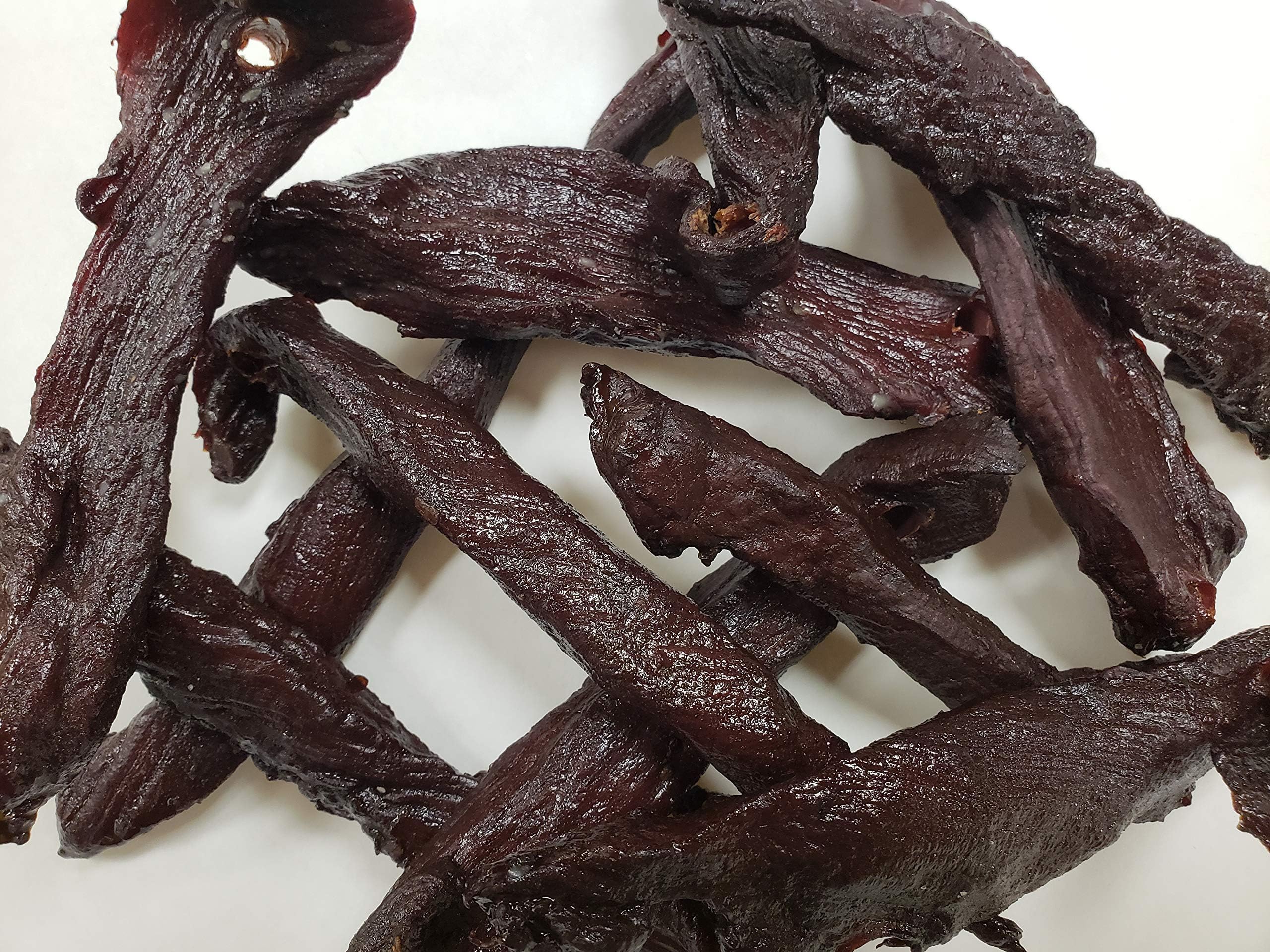 Double Smoke Venison Jerky by Dublin Jerky | Smoked With Hickory Wood, No MSG - 16 Ounce