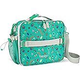 Bentgo Kids Lunch Bag - Durable, Double-Insulated Lunch Bag for Kids 3+; Holds Lunch Box, Water Bottle, & Snacks; Easy-Clean Water-Resistant Fabric & Multiple Zippered Pockets (Bug Buddies)