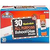 Elmer's All Purpose School Glue Sticks, Washable, 30 Pack, 0.24-ounce sticks