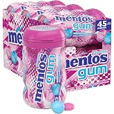 Mentos Sugar-Free Chewing Gum with Xylitol, Bubble Fresh Cotton Candy, 45 Count (Pack of 6)