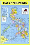 Map of Philippines 24x36 - Laminated Wall Map