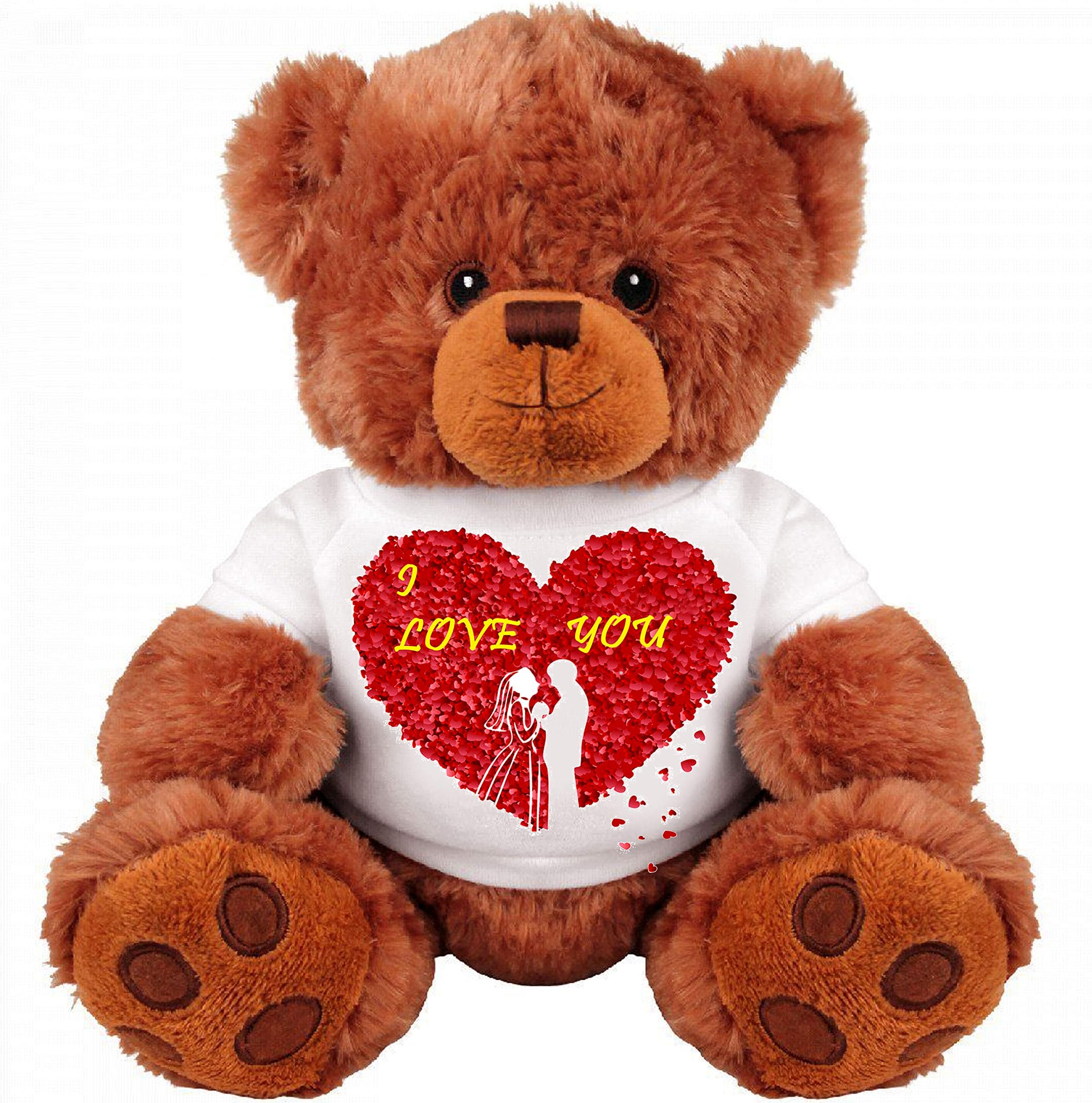 Romantic Teddy Bear Couple Funny Medium Teddy Bear Stuffed Animal : I Love You …