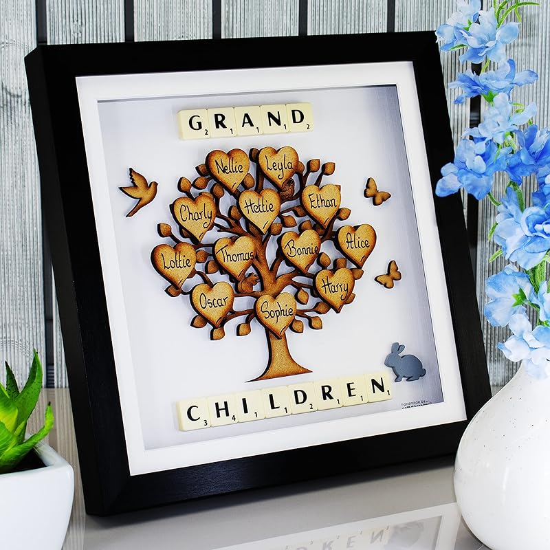 Grandchildren Family Tree Gift For Grandparents/Parents
