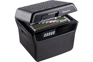 SentrySafe Charcoal Gray Waterproof and Fireproof Safe, Lock Box with Keypad for Documents and Hanging File Folders, Exterior: 14.1 x 16.6 x 13.8 Inches, ‎FHW40300