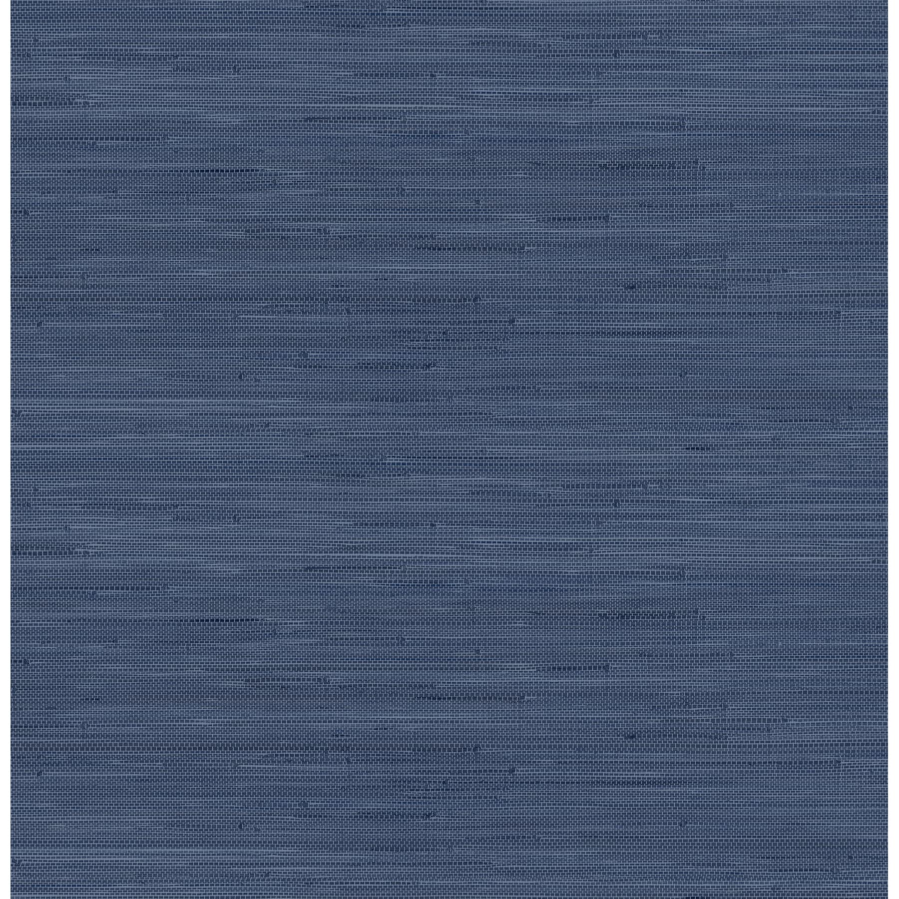 nuwallpaper x society social classic faux grasscloth peel and stick wallpaper, navy blue