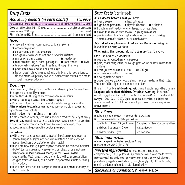 AMAZON BASIC CARE DAYTIME SEVERE COLD & FLU RELIEF CAPLETS, MEDICATION FOR SEVERE COLD AND FLU SYMPTOMS LIKE HEADACHE, FEVER, COUGHING, CHEST & NASAL CONGESTION, VAPOR ICE, 24 COUNT