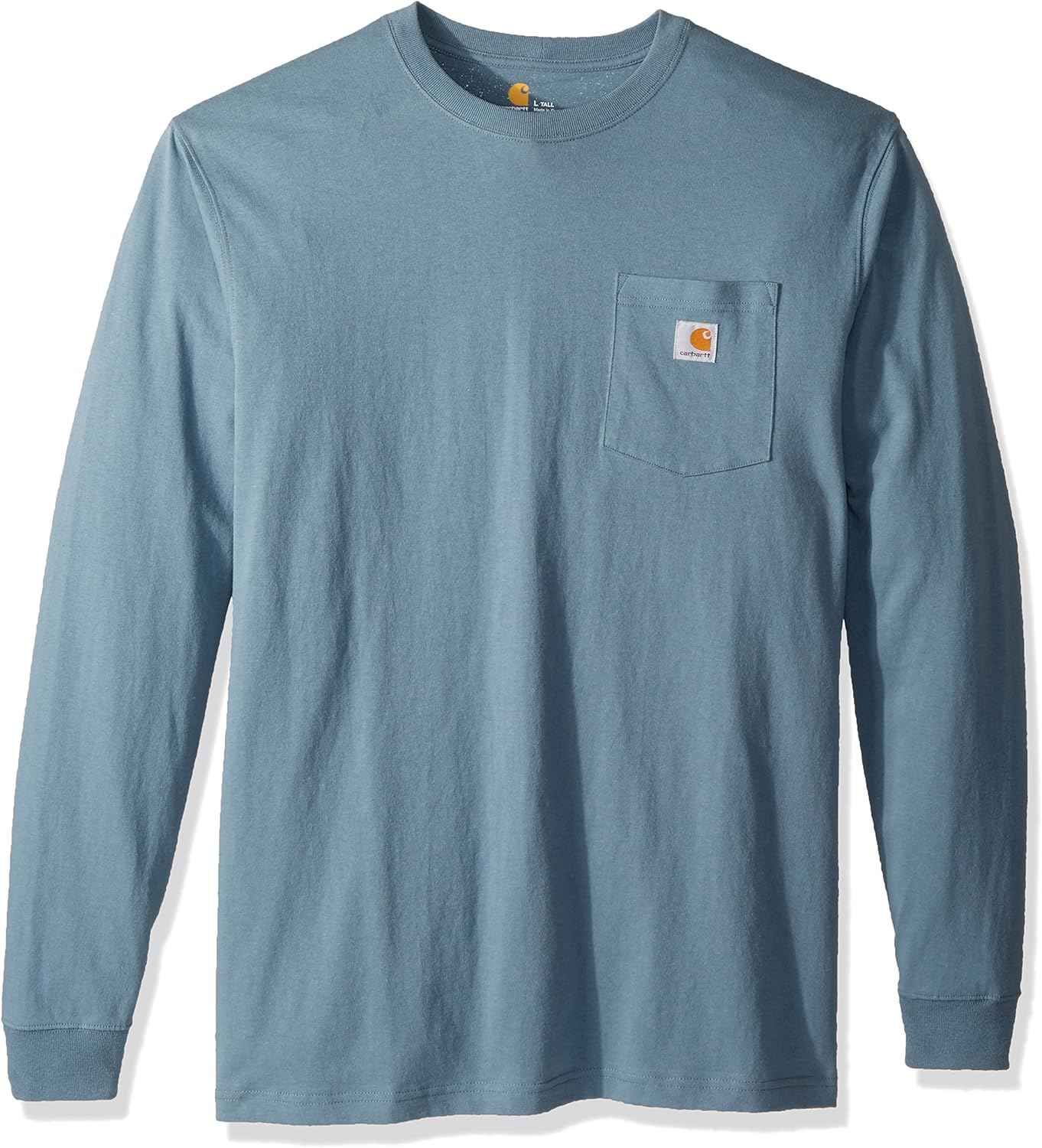 Carhartt Men's Workwear Jersey Pocket Long-Sleeve Shirt K126 (Regular and Big & Tall Sizes): Work Utility Shirts: Clothing