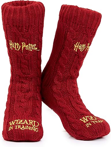 Harry Potter Chausson Chaussette Femme Chaussettes Antiderapantes Fourrees En Pilou Pilou Taille 38 41 Idee Cadeau Pour Enfant Ado Fille Ou Garcon Adulte Bordeaux Amazon Fr Vetements Et Accessoires