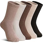 DoSmart Kids Girls Boys Socks Youth Teen Athletic Sport Basketball Soft Breathable Cotton Crew Socks 5 Pairs