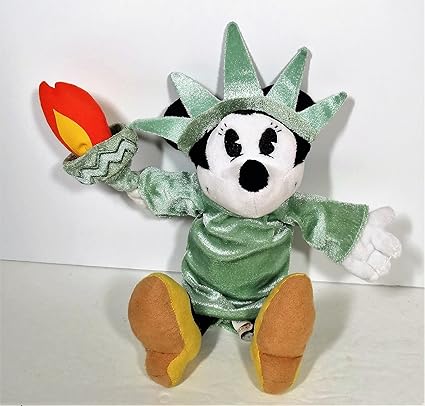 minnie mouse statue of liberty plush