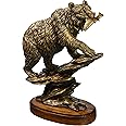 Unison Gift Bronzed Finish Bear Statue, 13.25-inch Height