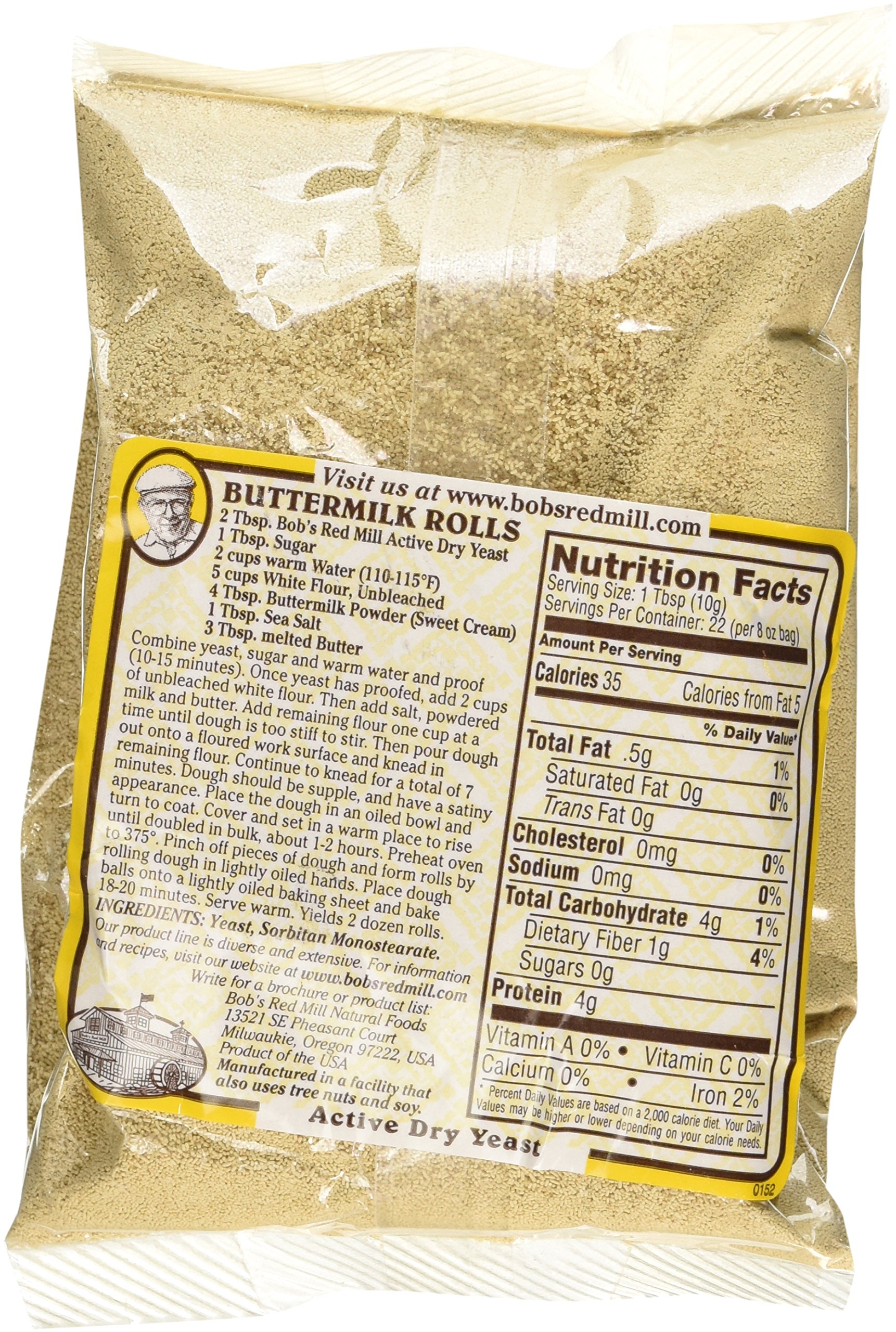 Active Dry Yeast, Gluten Free, 8 Ounce