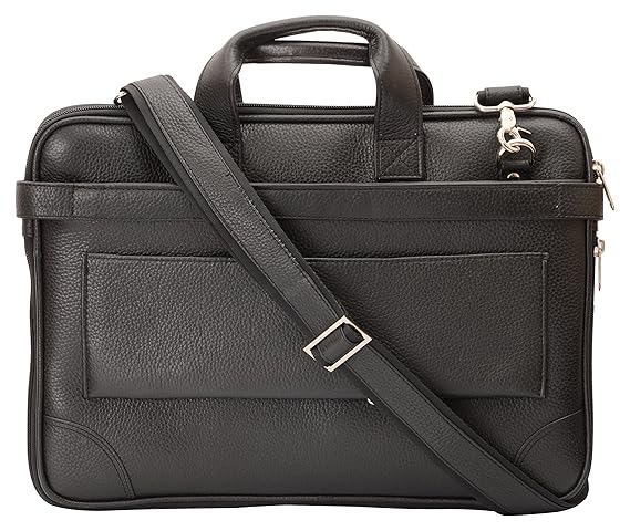 Leatherman Laptop Briefcase Leather 6.15 Liters Black 15 Laptop Briefcase