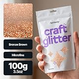 Hemway Bronze Brown Glitter 100g Microfine for Resin Nail Crafting view 2