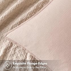MIULEE Decorative Linen Euro Sham Pillow Covers