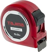 Tajima H1550MW 1" Hi Lock Tape Measure, Red, 5 m x 25 mm Class 1 view 2