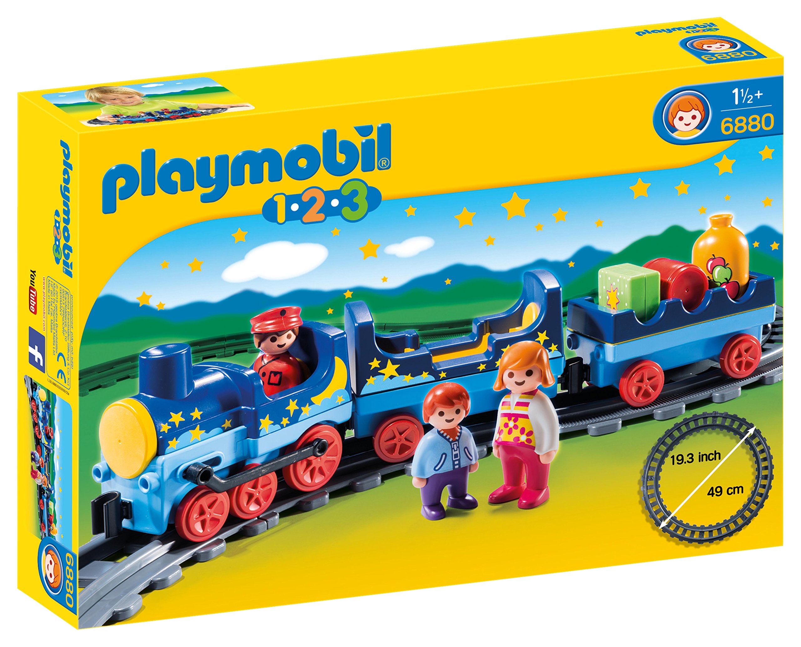 Playmobil 6880 1.2.3 Night Train with Track