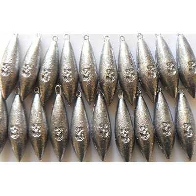 thumbnail image 2 of 10-Pack 3oz Beach Bomb Sea Fishing Weights – Lead Sinkers For Coarse, Fresh & Saltwater – Unbranded 2 of 5