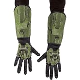 Disguise Halo Infinite Master Chief Gauntlets, Kids Costume Accessories, Child Size Video Game Inspired Cloth Gloves with Attached Gauntlet