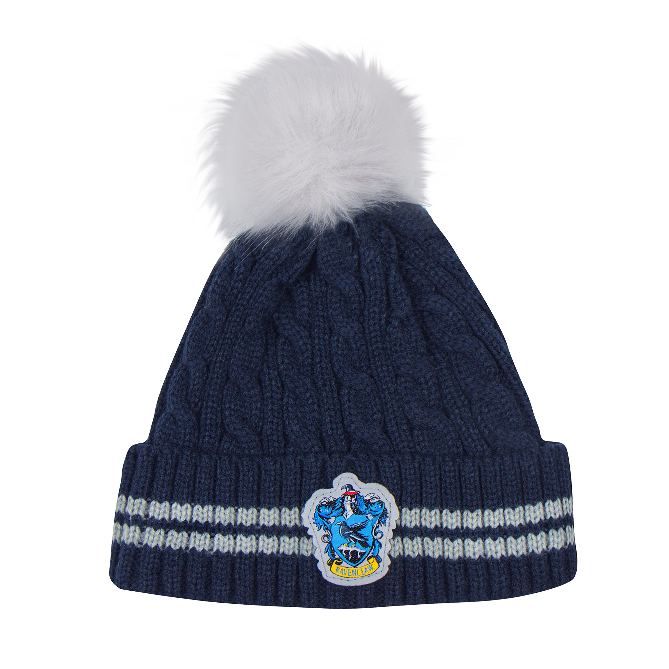 Cinereplicas - Harry Potter - Pom Pom Beanie - Officially licensed - Ravenclaw - Blue & Grey