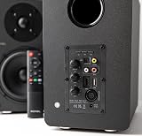 Roxel Onyx Active Bookshelf Speakers 100W RMS HDMI ARC Bluetooth 5.0 Black view 2
